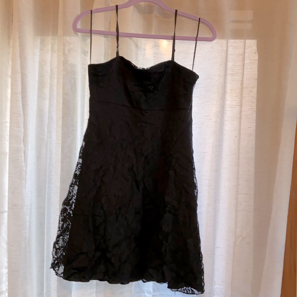 Short black lace h&m dress
